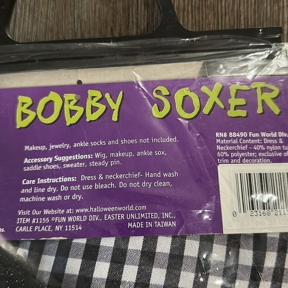 Fun World Bobby Soxer Costume - Picture 5 of 9